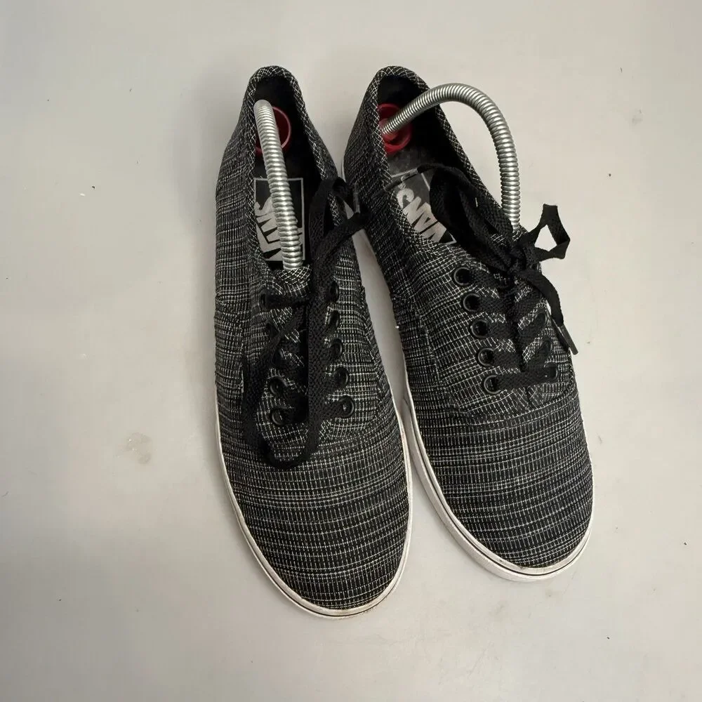 Vans Classic Knit Skate Sneakers Black Women’s 5 Men’s 3.5 Low Top Shoes EU 34.5
